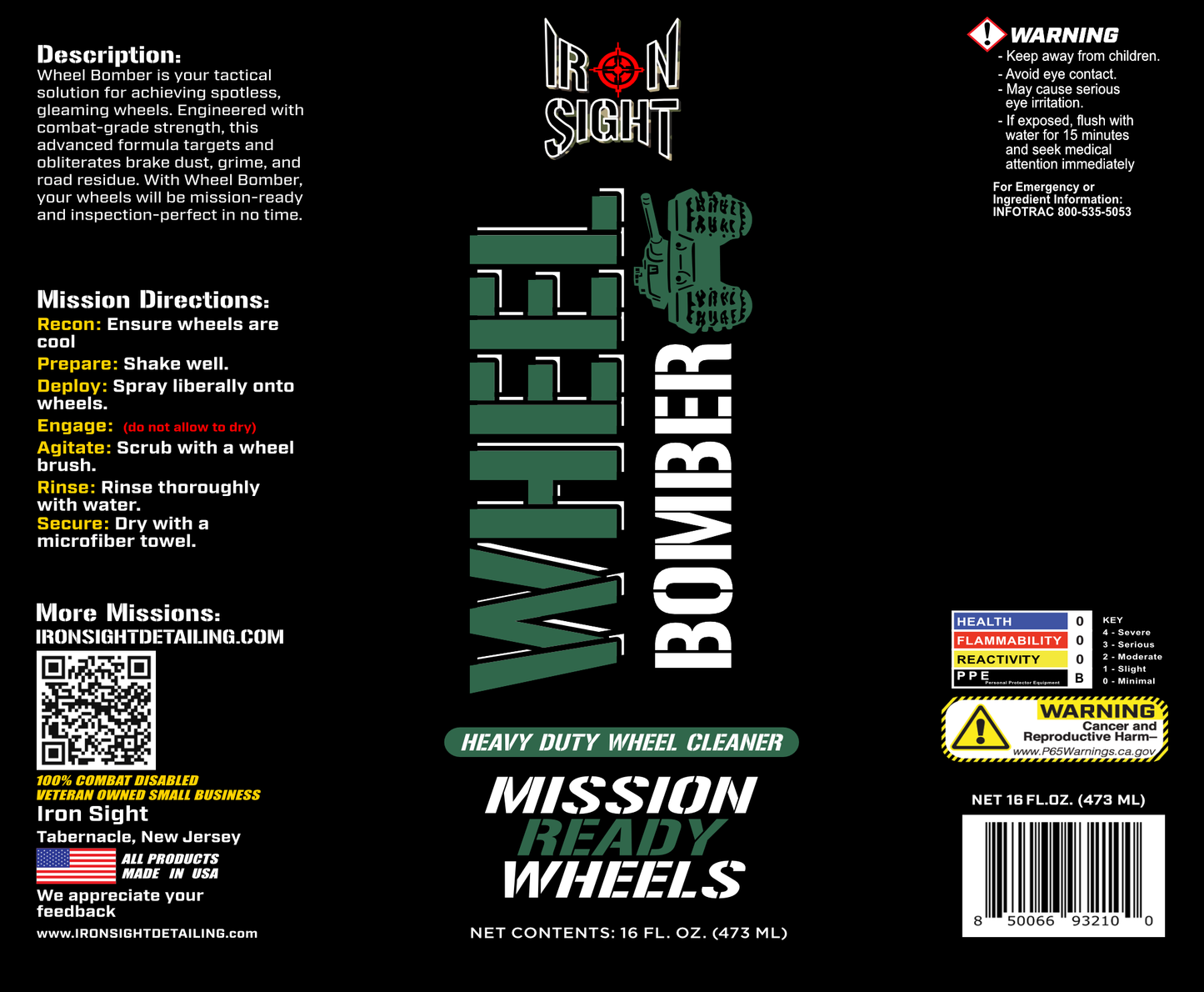 Wheel Bomber Cleaner 16oz